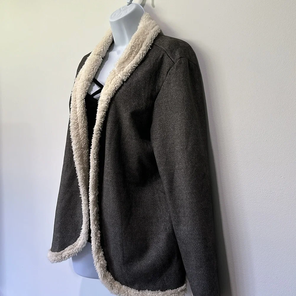 Fur lined coat